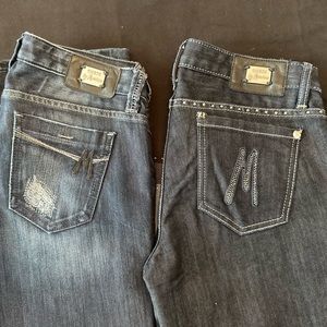 Marciano jeans with detail for dressier look.